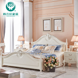 韩式床 欧式床 白色板式床 田园床 1.5米储物公主床 双人床特价床