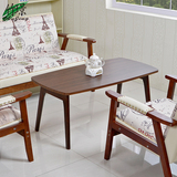 竹璟 现代简易日式实木小餐桌橡胶木脚折叠餐桌椅北欧创意餐桌子