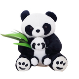 亲子母子熊猫公仔儿童毛绒玩具抱抱熊玩偶布娃娃生日礼物婚庆批发