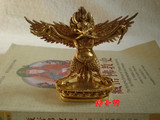 西藏佛教用品 大鹏金翅鸟 100%纯铜小佛像 做工精细2.5寸9cm