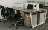 定做办公家具 二手办公桌4人位 屏风组合桌员工位办公电脑桌时尚