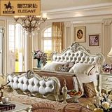 实木法欧美式床 箱储物婚床双人框架卧室家具1.8米 F05