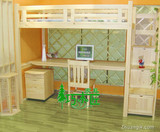广州全实木松木家具宜家多功能套装组合上下铺子母步梯柜床可定制