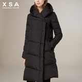XSA2015冬装品牌轻薄加厚羽绒衣外套欧洲站大码中长款羽绒服女