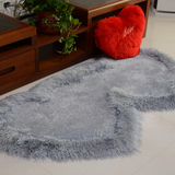 特价弹力丝地毯椭圆双心形地毯桃心地毯客厅卧室床边飘窗地毯