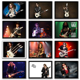 摇滚乐队海报 音乐教室琴行有框画装饰画挂画 吉他大师Steve Vai
