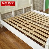式乡村白色实木床定制白蜡木床双人床实木床做旧床儿童床1.81.5美