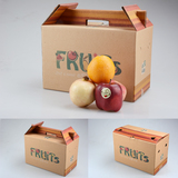 牛皮纸10斤装水果包装盒水果纸箱包装礼盒手提包装盒厂家直销定制