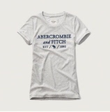 AF美国代购正品Abercrombie Fitch女修身A＆F短袖T恤纯棉半袖夏季