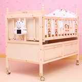 欧式高婴儿床圆床环保儿宝床尿布台出口