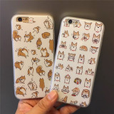 柯基iphone6手机壳卡通可爱小狗6plus 5s磨砂硬壳外壳宠物保护套