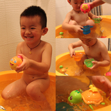 宝宝洗澡玩具戏水玩沙沐浴喷水玩具洗澡叠叠乐 夏日早教益智玩具