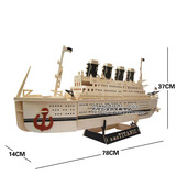 手工3diy木质组装仿真立体拼装轮船模型成人拼图泰坦尼克铁达尼号