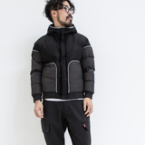 BeeDee 2015冬季新款棉袄男士休闲外套个性压线拼接棉服青年棉衣