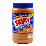 美国原装进口 SKIPPY史可比粗粒花生酱1.36kg 健康营养早餐面包酱