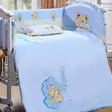 n婴儿床品全床七件套纯棉季被高档面料欧洲款式被套床围