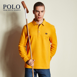 保罗polo专柜秋季男士长袖t恤 纯色翻领polo长袖 针织t恤加厚磨毛