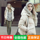 香港代购冬装品牌短款羽绒服女韩版新款2015宽松大码时尚加厚外套