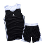 新款阿迪达斯套装男篮球服篮球衣队服运动比赛服背心团购可印号字