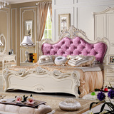 欧式床实木床1.8米橡木床双人床简约新古典婚床公主床布床包邮