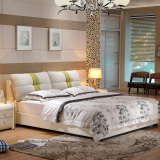 布艺床家具小户型皮床1.8米1.5米皮艺床软床主卧双人床婚床布床
