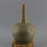 热卖越窑青瓷单色釉雕刻天球瓶仿宋代出土古瓷器古玩古董老货旧货