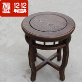 特价 红木凳子明清鸡翅木凳子实木仿古圆凳现代简约餐桌矮凳子
