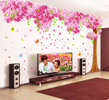 樱花树墙贴卧室温馨浪漫墙纸贴画客厅电视背景墙创意贴纸婚房装饰
