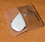 苹果Magic Mouse 无线蓝牙鼠标 收纳包 真皮 鼠标包 电源包附件包