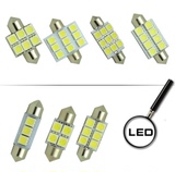 汽车led阅读灯改装5050车内灯车顶灯照明灯室内灯后备箱灯双尖t10