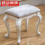 欧式梳妆凳 白色法式奢华化妆凳 梳妆凳美甲凳换鞋 凳梳妆台凳子