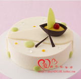 北京成都好利来生日蛋糕 巧克力慕斯蛋糕玫瑰树莓口味 情人河正品