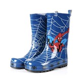 韩国时尚蜘蛛侠超人儿童雨鞋男童水鞋宝雨靴大童卡通防滑橡胶套鞋