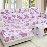 沙发垫布艺坐垫欧式时尚高档特价包邮沙发巾套罩飘窗垫防滑红紫色