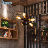 美式创意客厅卧室餐厅灯阳台灯具欧式复古电风扇吸顶灯