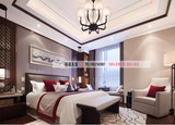 新中式床 样板房卧室新古典家具 现代简约 高端定制工厂直销