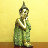 泰式中式东南亚佛像摆件佛头佛首家居酒店玄关风水摆设瑜伽装饰