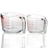 透明空间 菲内克斯 钢化玻璃量杯 带刻度牛奶杯 耐热微波炉专用