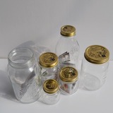 意大利进口无铅玻璃食品罐四季密封罐小号柠檬蜂蜜瓶储物罐果酱瓶