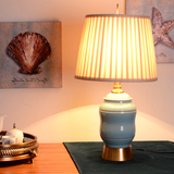 欧式陶瓷台灯卧室床头灯婚房 中式客厅书房创意灯饰装饰台灯大号