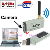 2.4G数字USB电脑无线接收器+监控微型摄像头高清安全监控设备套装