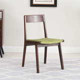 纯全实木餐椅北美进口白橡木电脑椅布面书北欧现代环保多功能椅子