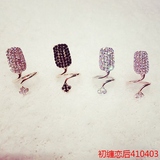 韩国新款个性彩钻指甲盖戒指美甲水钻指甲套护甲关节指环装饰品女