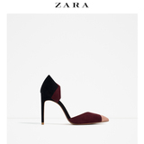 ZARA 女鞋 拼接高跟鞋 16216101202