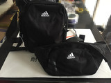 专柜正品Adidas/阿迪达斯男式运动休闲腰包挎包胸包S27794 S27793