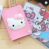 HelloKitty卡通可爱旋转卡包超薄卡片包韩国女式多卡位银行卡学生