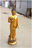 大号鎏金站像泰国菩萨佛像纯铜摆件