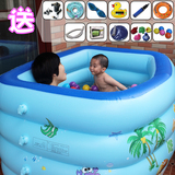 新生儿婴儿游泳池充气加厚保温 婴幼儿宝宝游泳池家用气垫3岁6岁