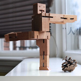 创意魔方机器人 木质百变异形魔方 益智模型玩具 儿童圣诞节礼品