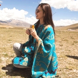 西藏行御寒保暖披肩两用加厚尼泊尔民族风丽江披肩空调开岔型围巾